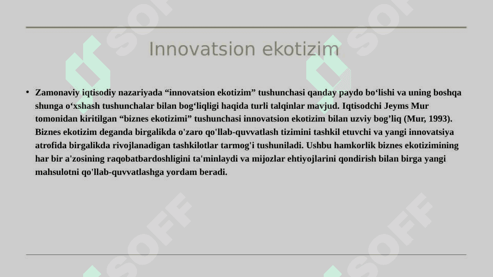INNOVATSION SIYOSAT VA INNOVATSION ECOSISTEMA 8