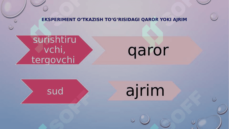 EKSPERIMENT, OLIB QO‘YISH VA TINTUV 4
