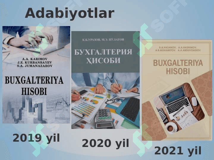 Pul mabalag`lari va hisob-kitoblar hisobi 3
