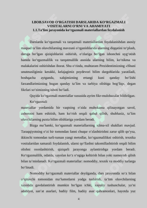 Til ta'limida ko‘rgazgalilikning o'rni 4