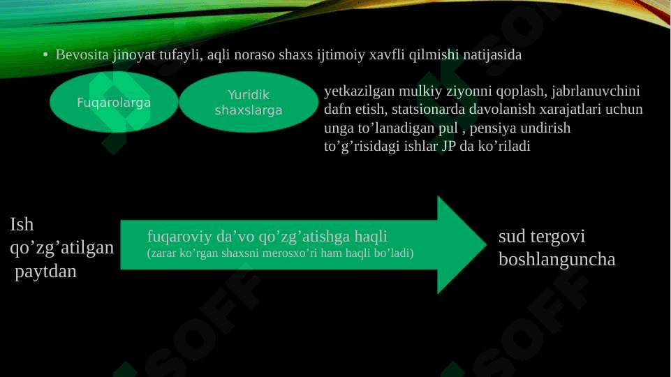 Jinoyat protsessida fuqaroviy da’vo va boshqa undirishlar 2