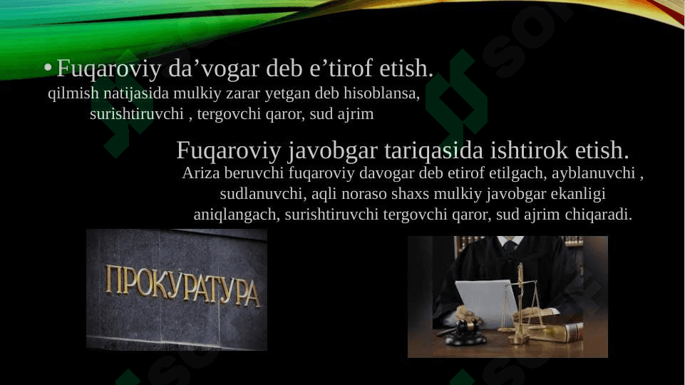 Jinoyat protsessida fuqaroviy da’vo va boshqa undirishlar 3