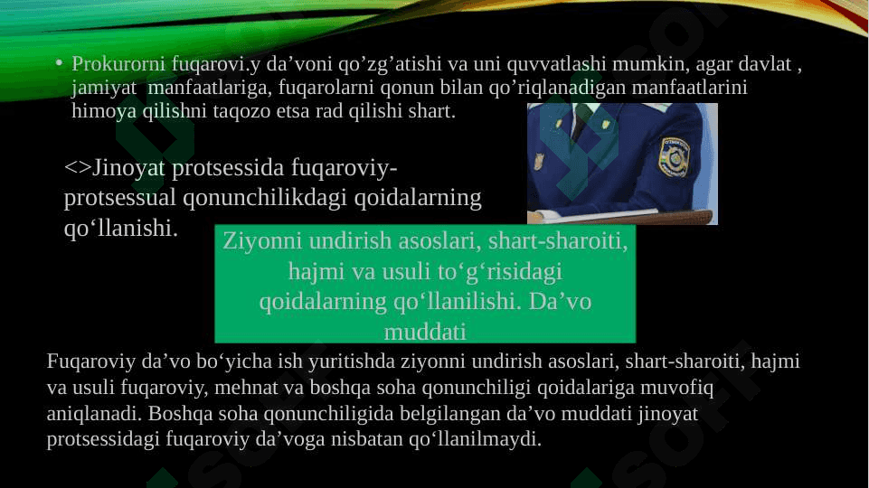 Jinoyat protsessida fuqaroviy da’vo va boshqa undirishlar 4