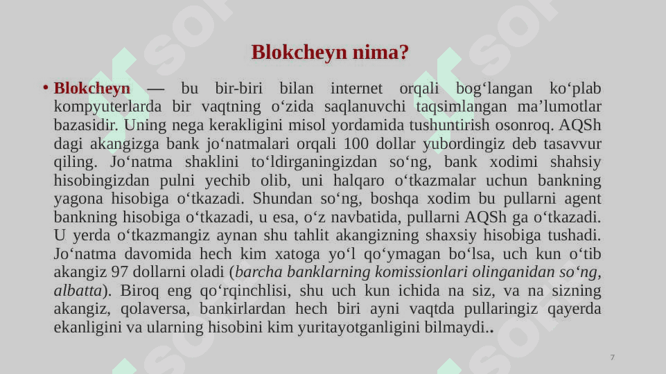 Raqamli iqtisodiyotda blokcheyn va moliyaviy texnologiyalar 7
