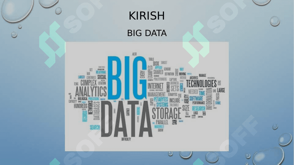 Raqamli iqtisodiyotda BIG DATA texnologiyalari va undan samarali foydalanish 2