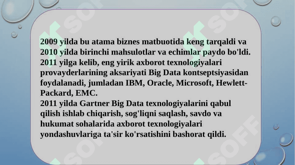 Raqamli iqtisodiyotda BIG DATA texnologiyalari va undan samarali foydalanish 4