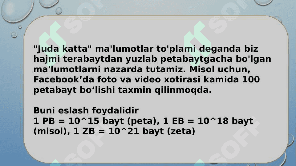 Raqamli iqtisodiyotda BIG DATA texnologiyalari va undan samarali foydalanish 6
