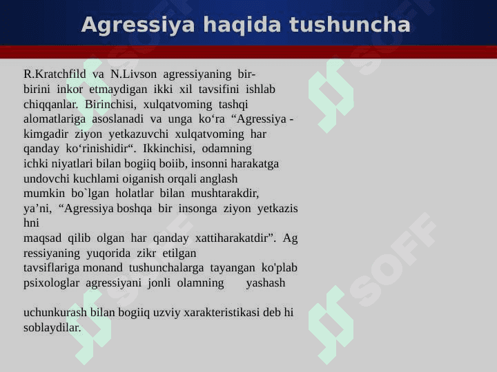 Shaxslararo munosobatlarda shaxs Agressivligi 6