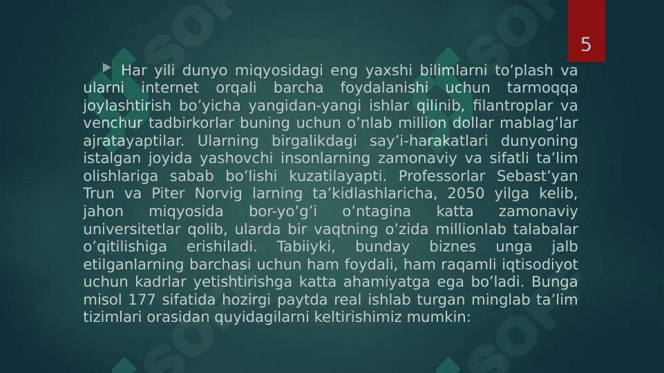 TA’LIMDA YANGI INNOVATSION RAQAMLI TEXNOLOGIYALARNING O’RNI VA AHAMIYATI 5