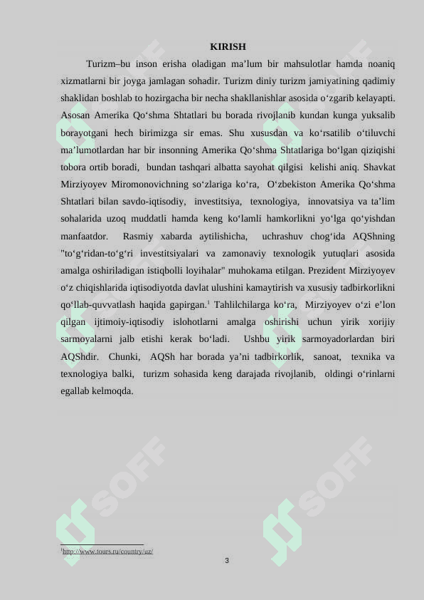 AMERIKA QOʻSHMA SHTATLARI TURIZMI DINAMIKASI AQSH 3