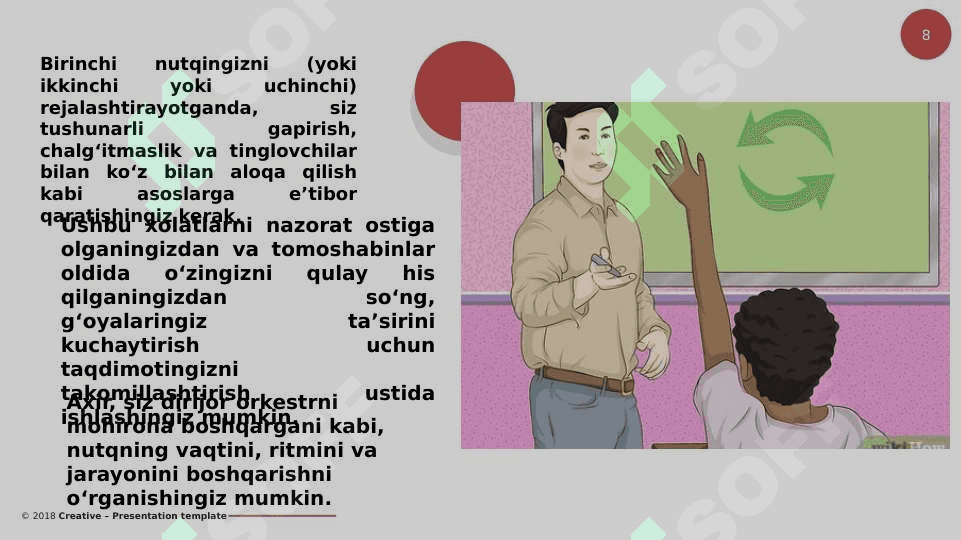 NUTQNI YETKAZIB BERISH 8