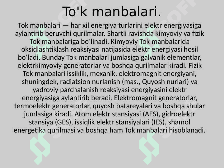 To'k manbalari,Akkumulyatorlar, Quruq batareykalar. 3