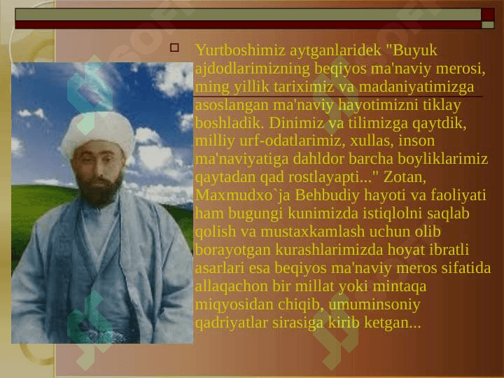 Maxmudxo`ja Behbudiy 3