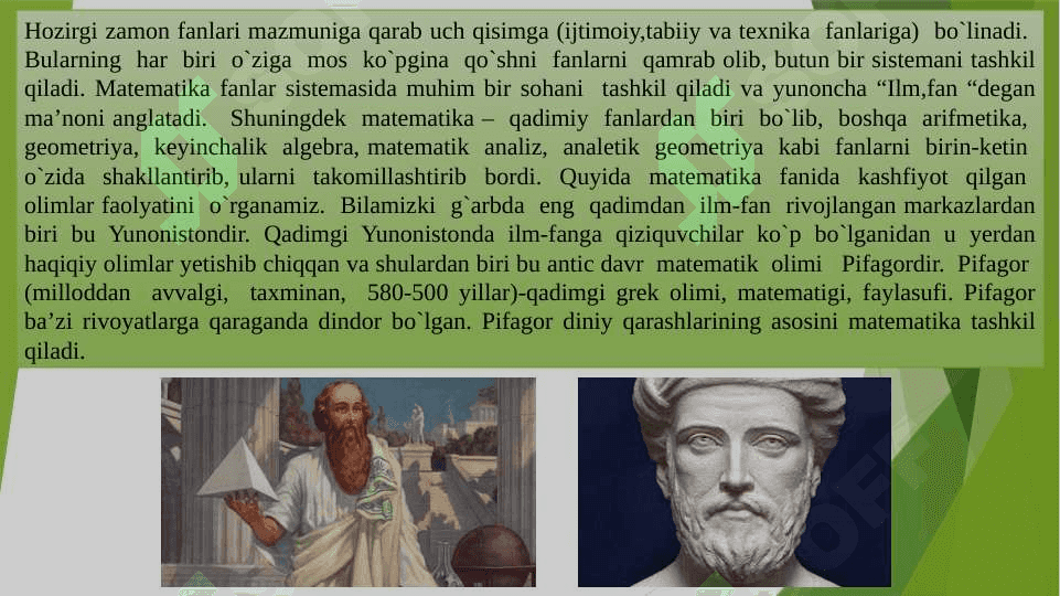 Ajdodlarimizning matematika faniga qo‘shgan ulkan hissalari haqida 3