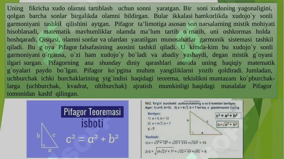 Ajdodlarimizning matematika faniga qo‘shgan ulkan hissalari haqida 4
