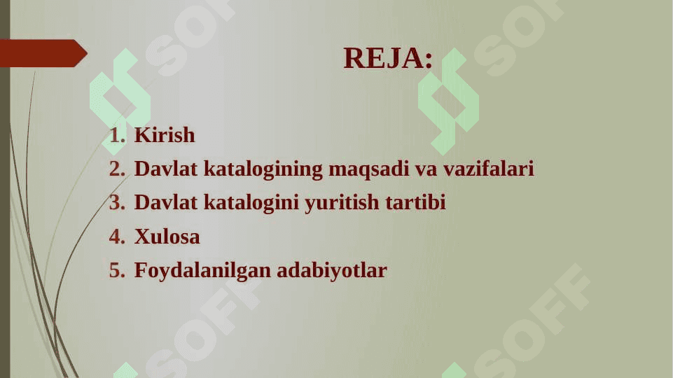 O‘zbekiston Respublikasi Milliy arxiv fondining Davlat katalogi to‘g‘risida NIZOM 2