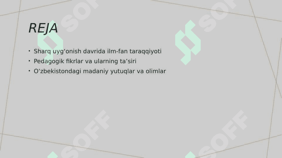 Sharq uygʻonish davrida ilm fan va pedogogik fikrlar 2