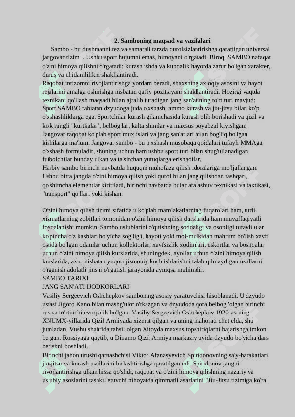 Kurash turlari va uni o’qitish metodikasi fanining maqsad va vazifalari 4