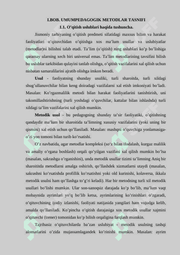 JISMONIY TARBIYA MASHG’ULOTLARIDA QO’LLANILADIGAN JISMONIY TARBIYA METODLARI. 4