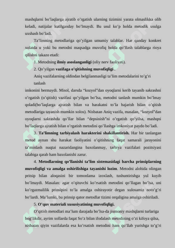 JISMONIY TARBIYA MASHG’ULOTLARIDA QO’LLANILADIGAN JISMONIY TARBIYA METODLARI. 5