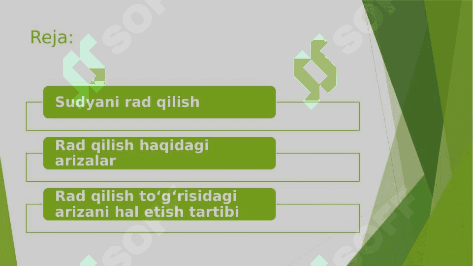 Sudyani va protsessning boshqa ishtirokchilarini rad qilish 2
