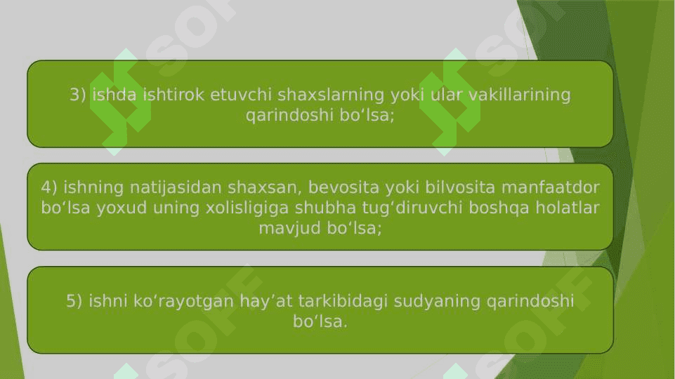 Sudyani va protsessning boshqa ishtirokchilarini rad qilish 4