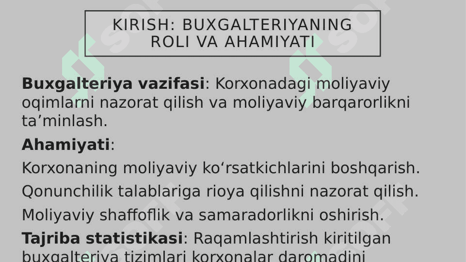 Korxona Buxgalteriyasining Tashkiliy Tuzilmasi 3