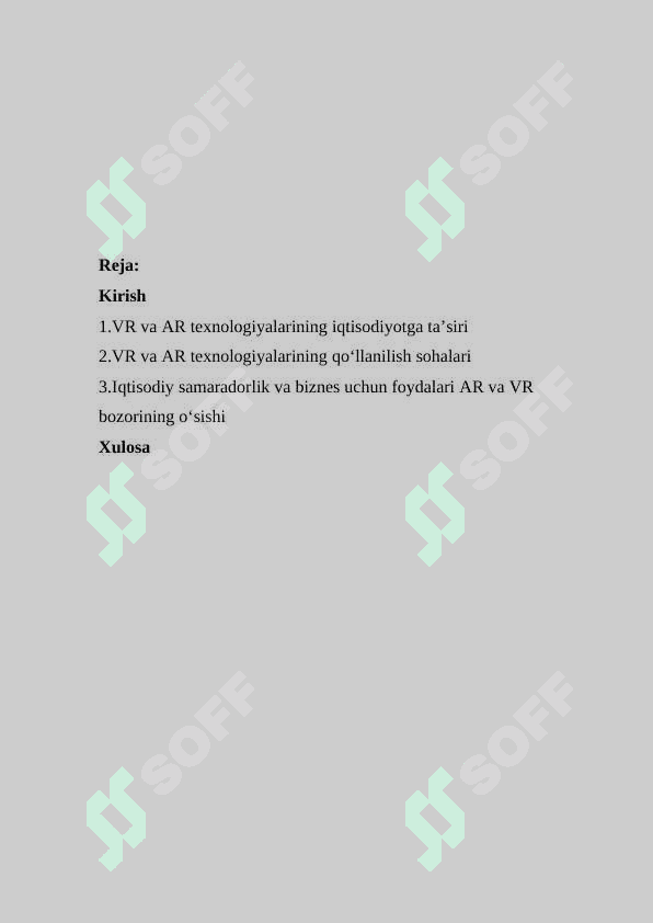 Iqtisodiyotda VR va AR texnologiyalarining ahamiyati 2