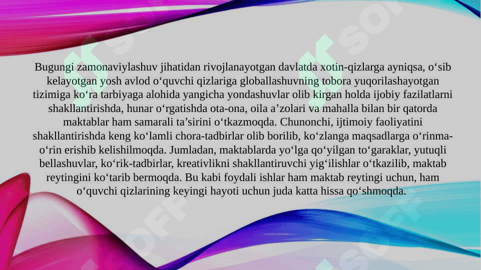Umumta`lim maktablari o'quvchi - qizlarining ijtimoiy faolligini oshirish usullari va metodlari 3