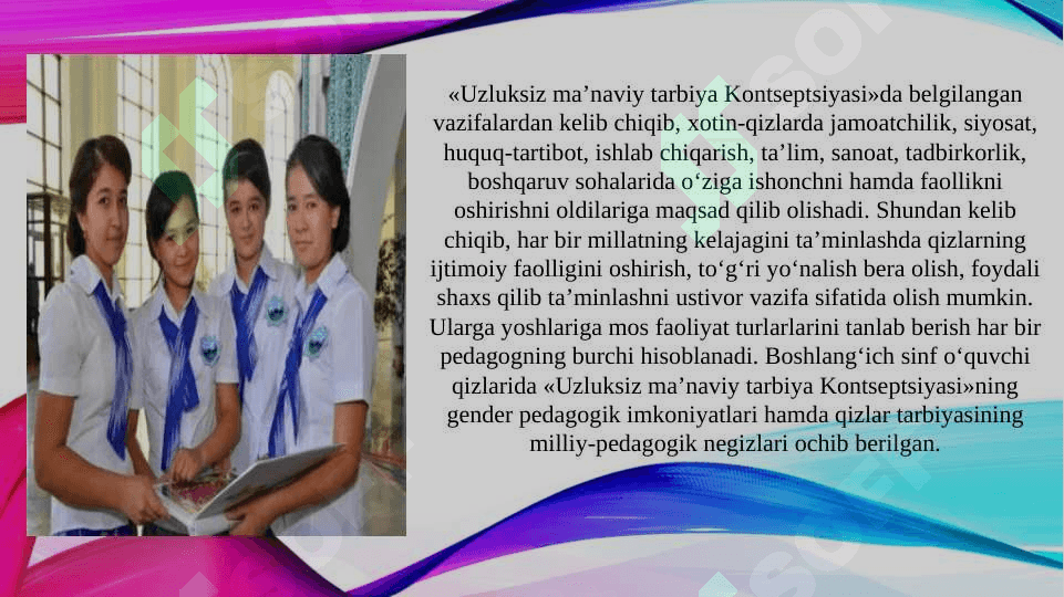 Umumta`lim maktablari o'quvchi - qizlarining ijtimoiy faolligini oshirish usullari va metodlari 5