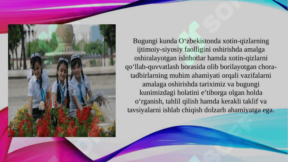 Umumta`lim maktablari o'quvchi - qizlarining ijtimoiy faolligini oshirish usullari va metodlari 7