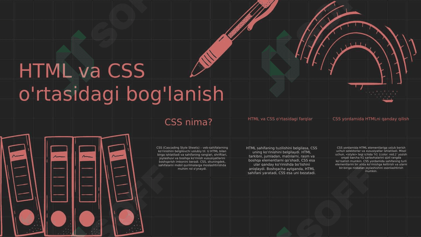 Prezentatsiya, HTML tiliga kirish va uning tuzilishi 8
