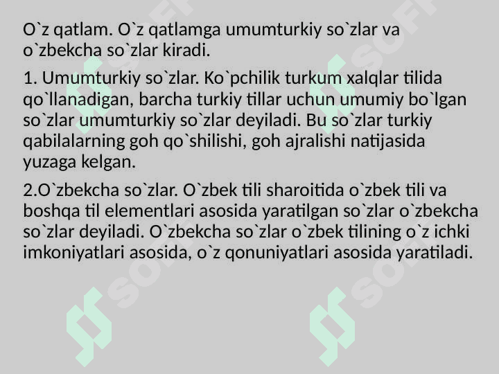 O‘zbek tili leksikasining boyish manbalari.Sohaga hos o‘z va o‘zlashgan so‘zlar tasnifi 3