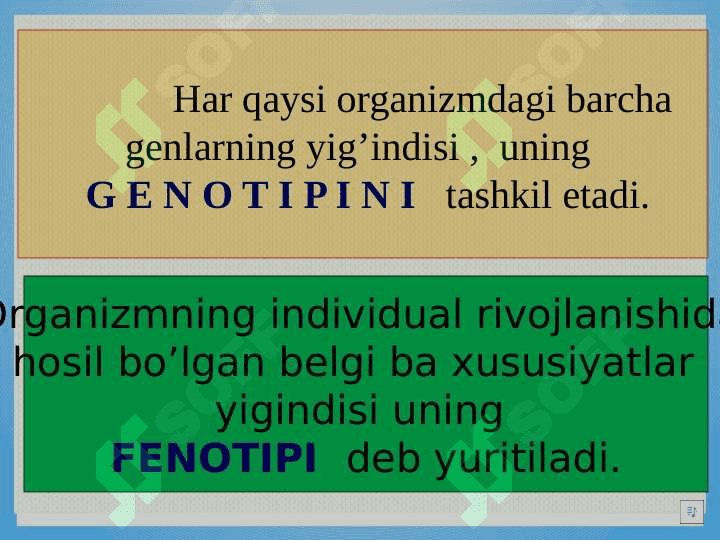 Irsiyat va o’zgaruvchanlik. Irsiyatni o’rganish 5