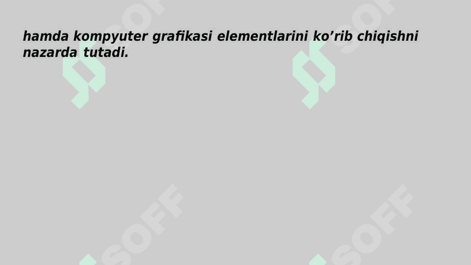 UMUMTA’LIM  MAKTABLARIDA  CHIZMACHILIK  FANINI CHUQURLASHTIRIB O’RGANISH 7