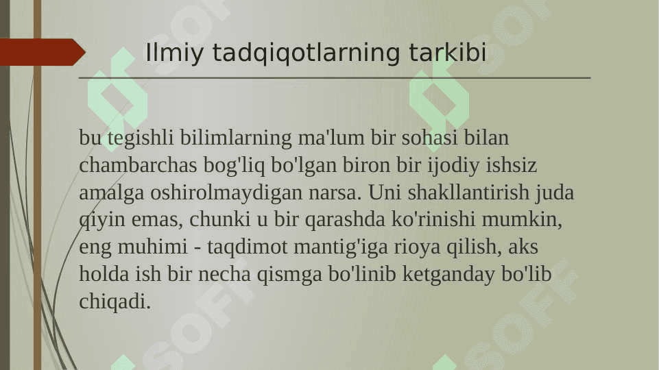 Ilmiy tadqiqot ishlarining mazmuni va tarkibiy tuzilishi 2