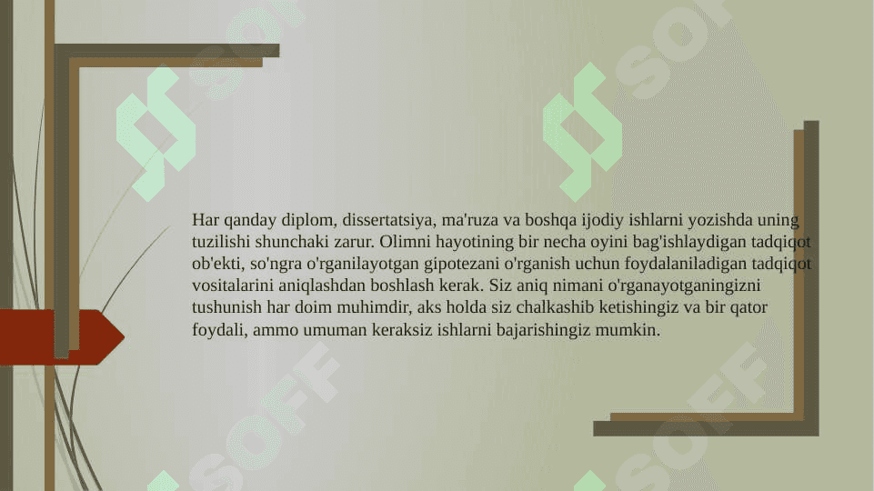 Ilmiy tadqiqot ishlarining mazmuni va tarkibiy tuzilishi 3