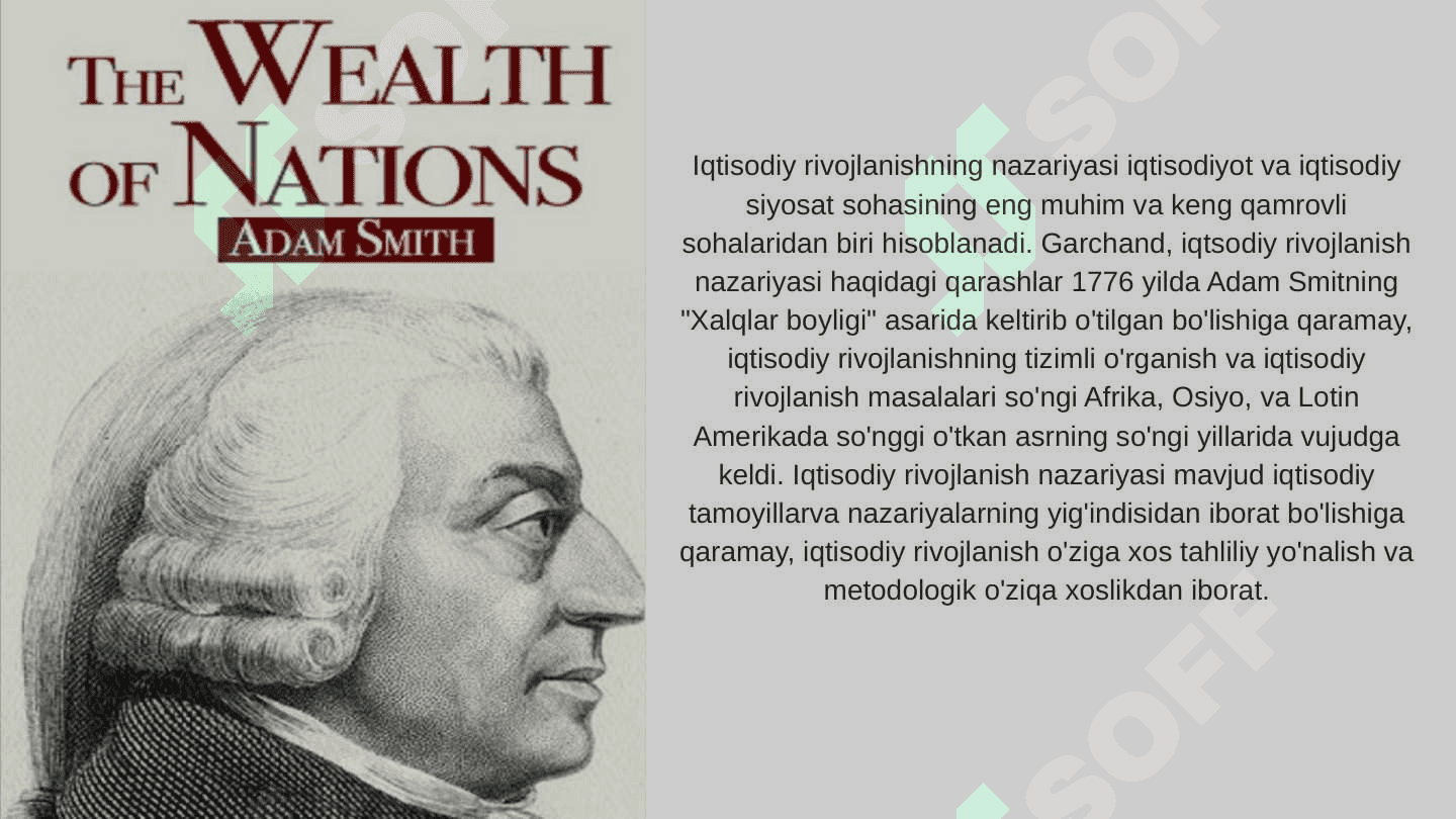 IQTISODIY RIVOJLANISH TAMOYILLARI VA NAZARIYALARI 6