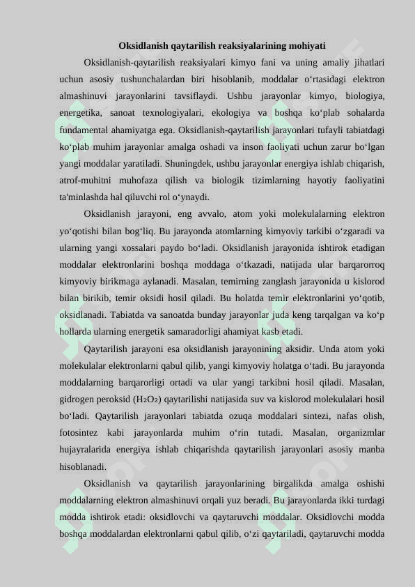 Oksidlanish qaytarilish reaksiyalarining tenglamalarini tuzish usullari 4