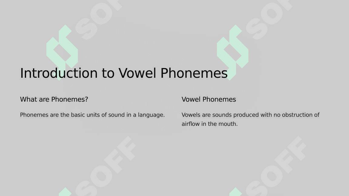 The system of vowel phonemes in English 3