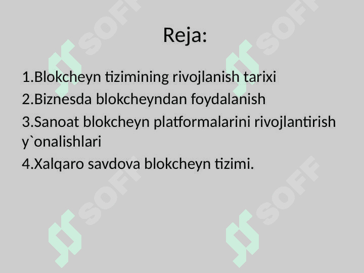 Blokcheyn tizimi 2
