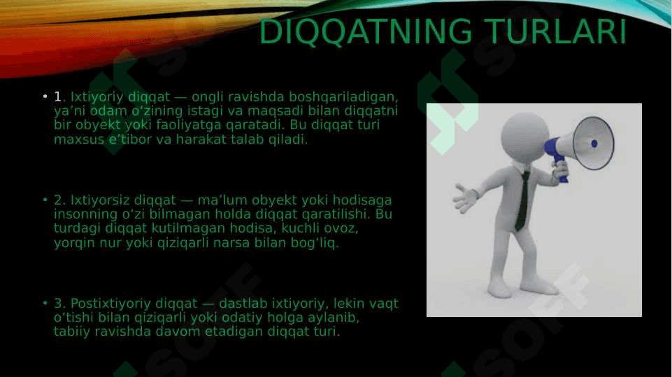 Diqqat haqida tushincha va uning nerv- fiziologik asoslari 4