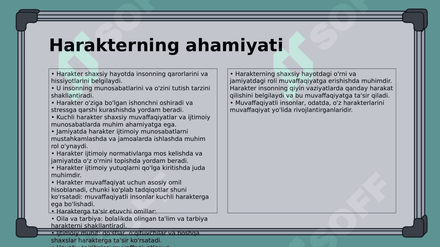 Harakter haqida tushuncha 4