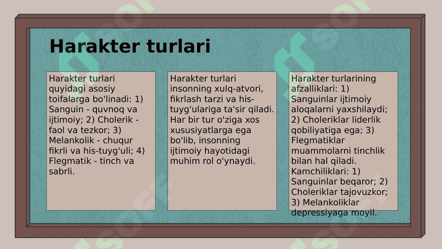 Harakter haqida tushuncha 6