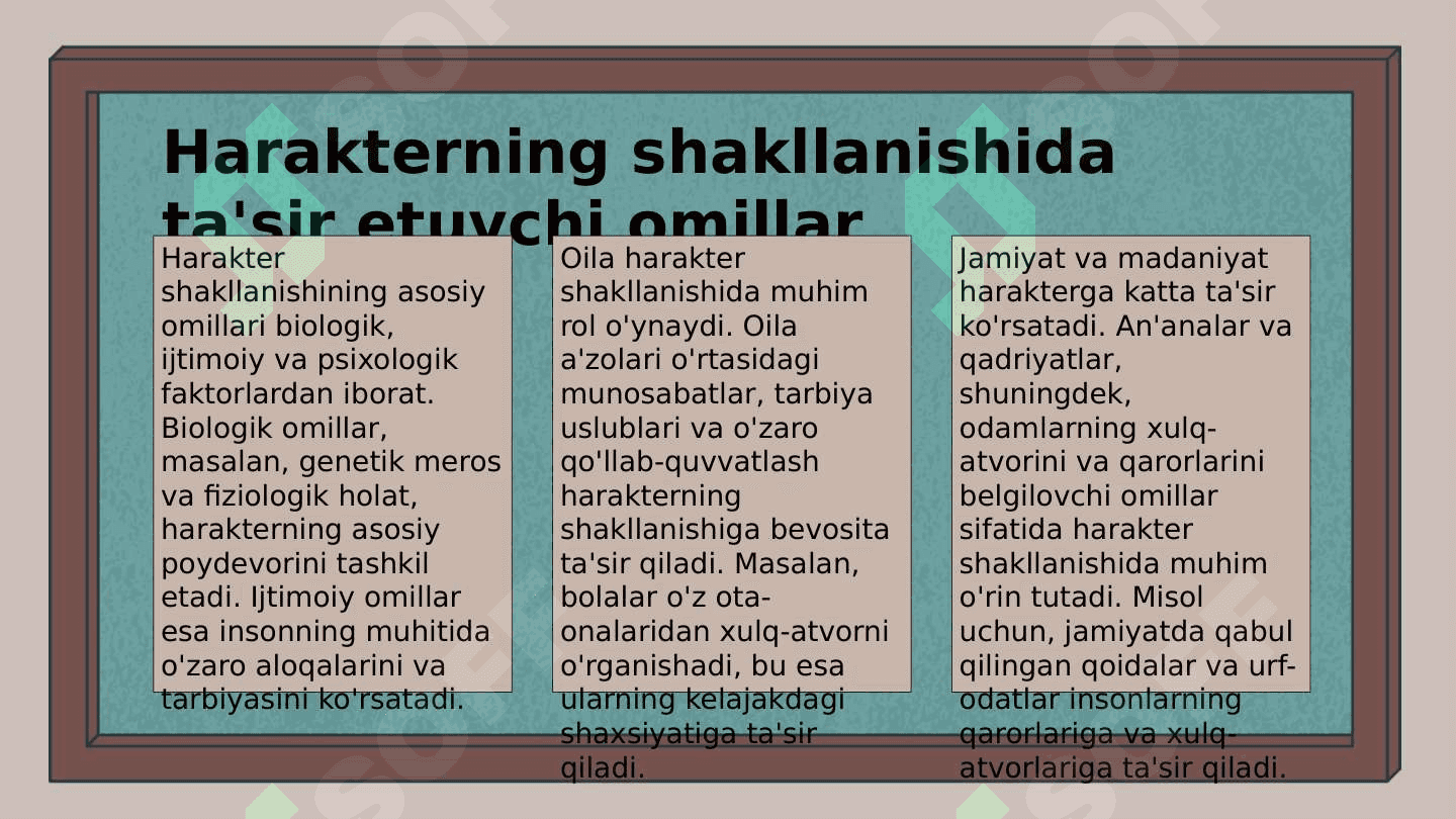 Harakter haqida tushuncha 8