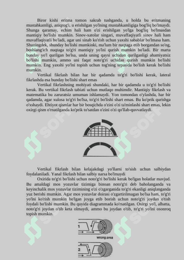 “VERTIKAL FIKRLASH (VERTICAL THINKING”) VA “LOTERIAL FIKRLASH (LATERAL THINKING)” 3