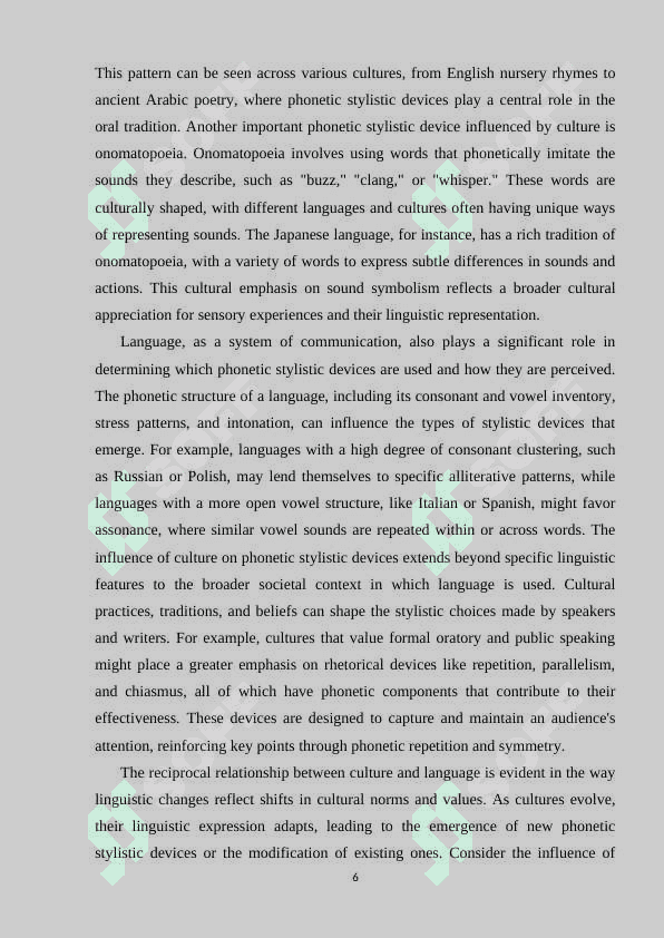 Phonetic stylistic devices 6