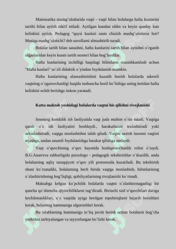 Vaqt haqida tushuncha 7