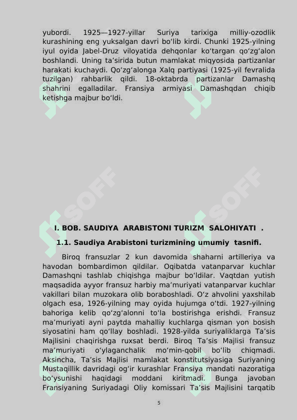 Saudiya Arabistonining turizm salohiyati 5