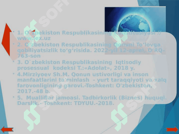 RAQOBATNING HUQUQIY TA'MINLANISHI 3